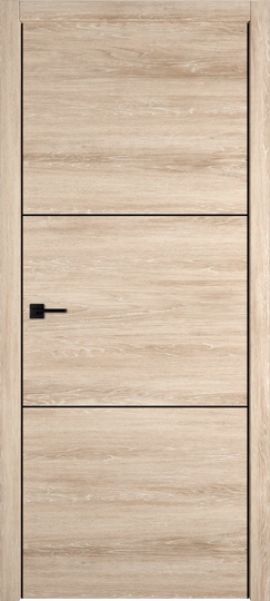 Межкомнатная дверь ВФД Urban 2 Sand vellum Black mould