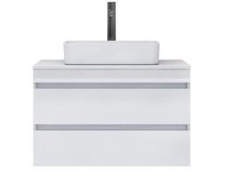 Тумба подвесная Vigo Urban 80 белая с умывальником Venera 50