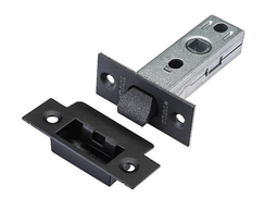 Защелка межкомнатная TIXX L 5-45 plastic Black пластиковый язычок, черный